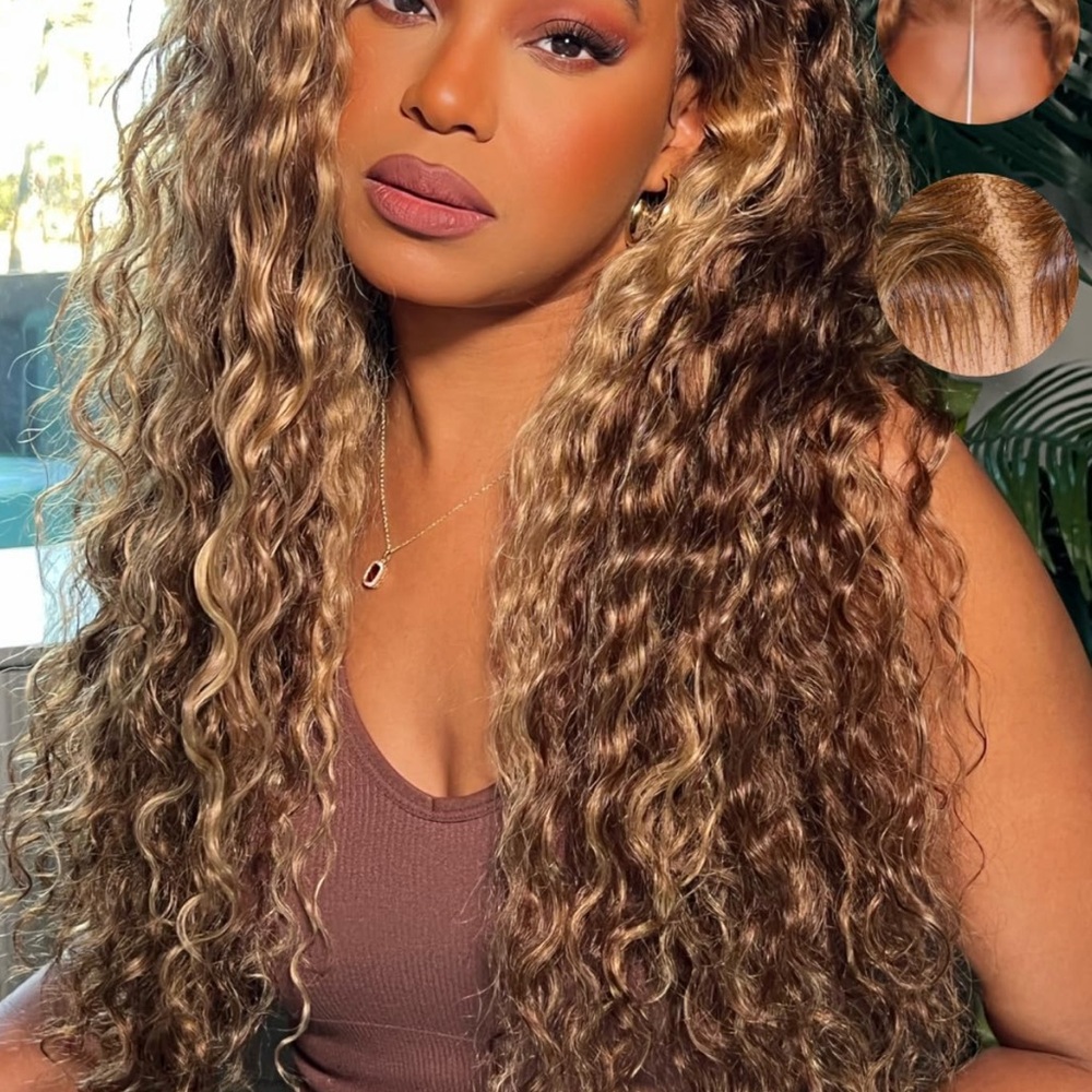 Luxurious Blonde Curly Hair Extensions